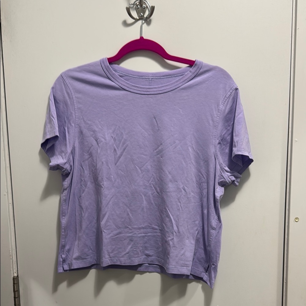 Lululemon Athletica Purple Short Sleeve Tee